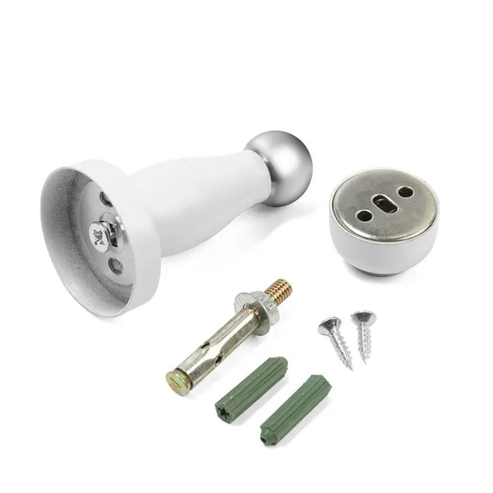 Упор дверной LOCKLAND, магнитный, цвет белый