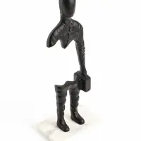 Сувенир &laquo;Опустошение&raquo;, 14&times;10&times;47 см, алюминий, мрамор