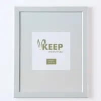 Рамка для фото 20&times;25 см Elysian, пластик, серая с серебром