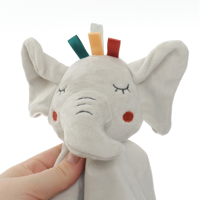 Комфортер - игрушка «Слоник Эли», погремушка, прорезыватель, цвет серый, Крошка Я Комфортер - игрушка «Слоник Эли», погремушка, прорезыватель, цвет серый, Крошка Я