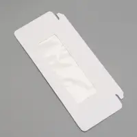Коробка под плитку шоколада, белая, с окном 17.1&times;8&times;1.4 см