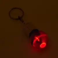 Фонарик брелок для ключей на кольце «Лампочка», 1 режим, 2×AG13, 4.5×2.5 см, МИКС