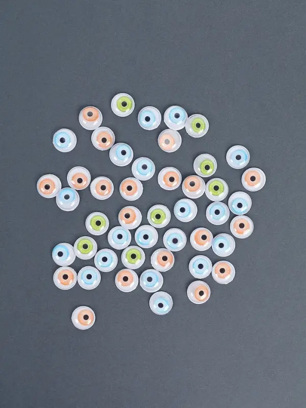 Глазки на клеевой основе, набор, размер 1.5 см