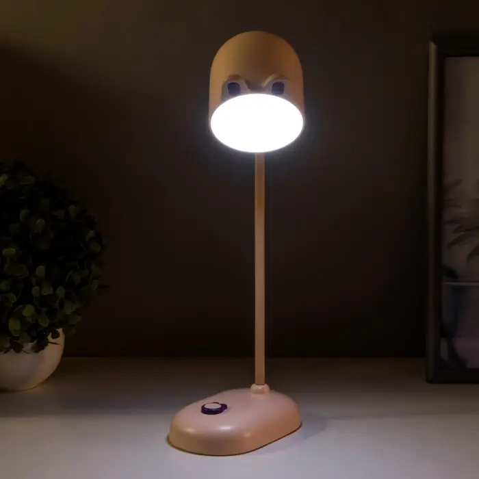 Лампа настольная RISALUX &laquo;Мими&raquo;, светодиодная, 3 Вт, диммер, USB, розовая, 8&times;12.5&times;32 см