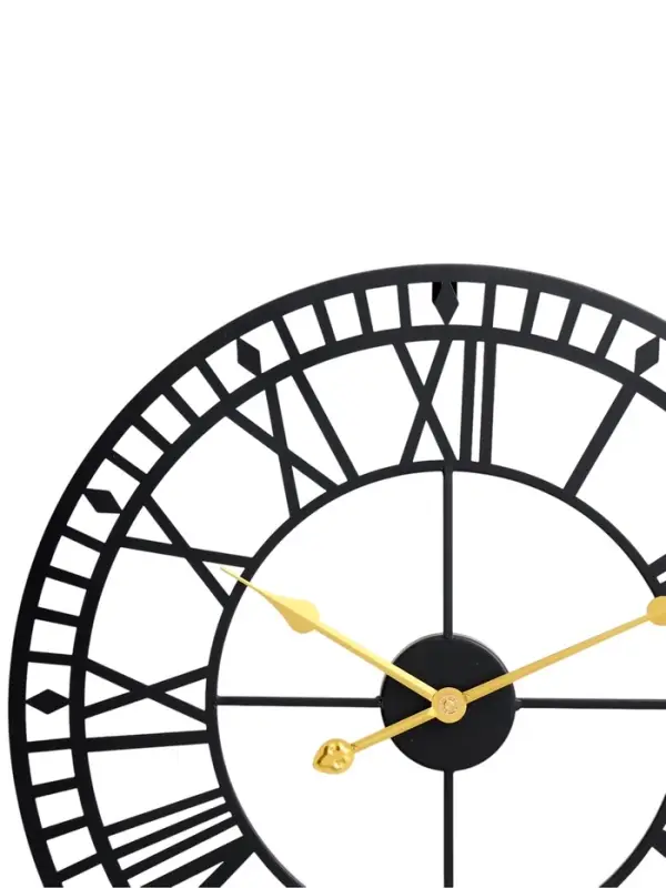 Часы настенные интерьерные, серия: Лофт, дискретный ход, d=60 см, чёрные, от батарейки 1&times;АА