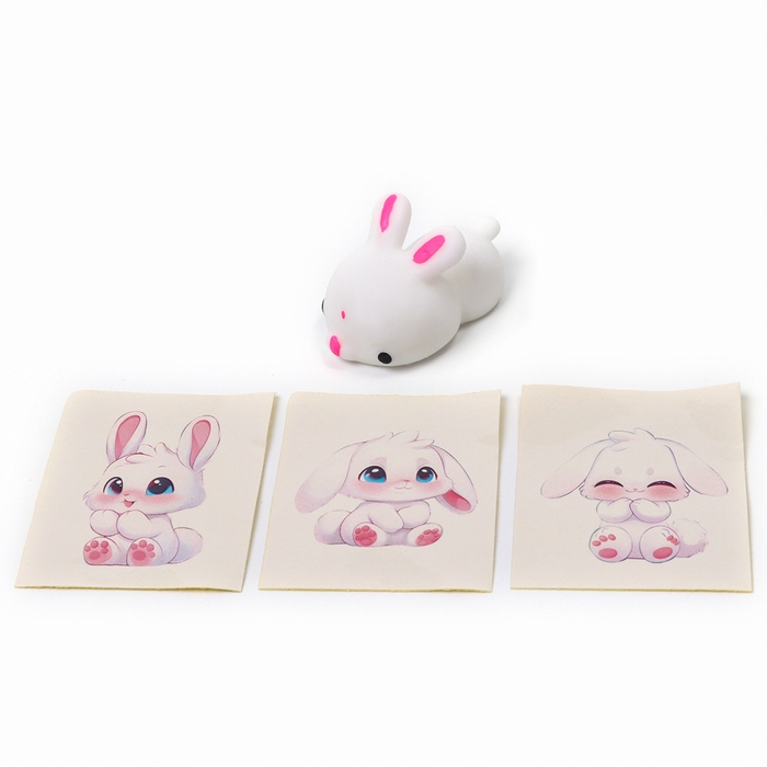 Антистресс сквиш мялка «Зайка», с наклейки, в пакете Антистресс сквиш мялка «Зайка», с наклейки, в пакете