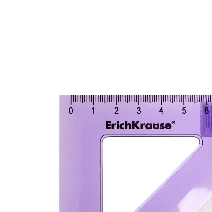 Треугольник пластиковый 9 см ErichKrause Standard, 45&deg;, МИКС