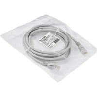 Патч-корд ExeGate UTP-RJ45-RJ45-5e-3M-LSZH-GY, cat.5e, 3м <EX286384RUS