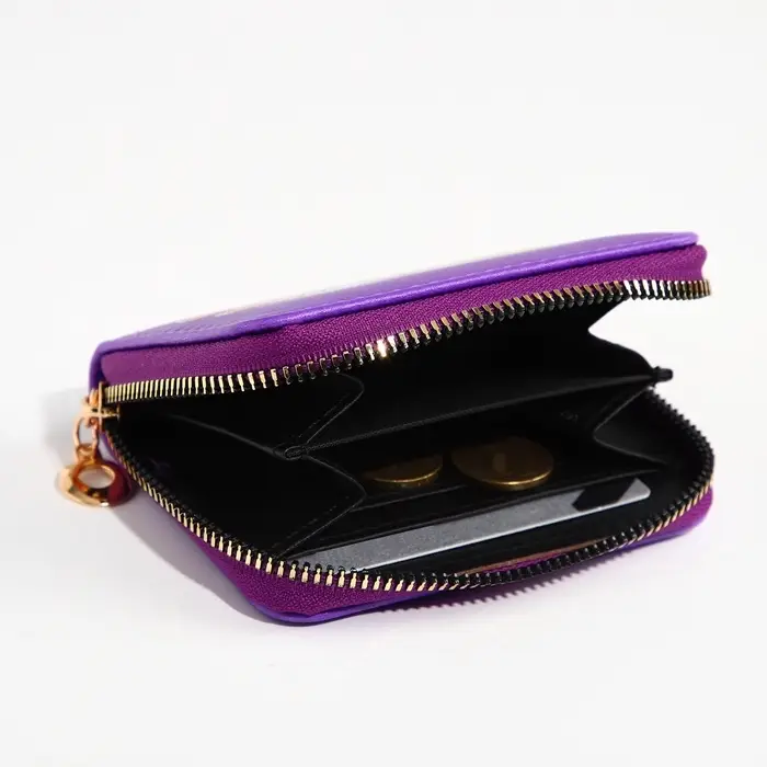 Кошелёк на молнии Выбражулька, фиолетовый