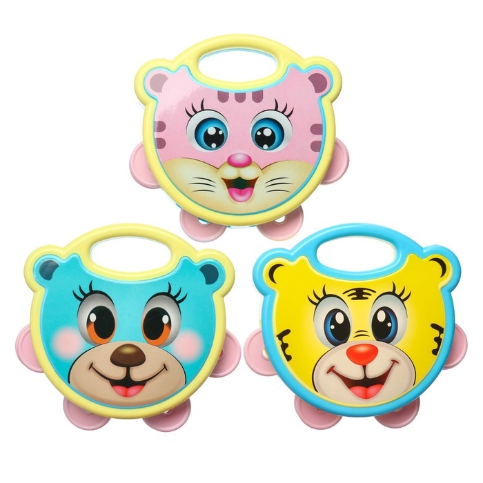 Погремушка - бубен «Малыши», МИКС, Крошка Я Погремушка - бубен «Малыши», МИКС, Крошка Я