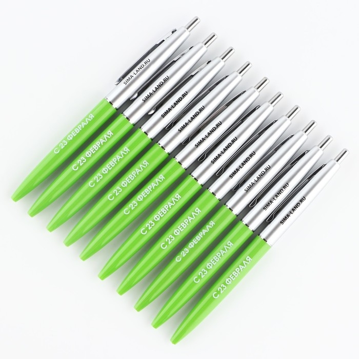 Ручка шариковая синяя паста автоматическая 0.7 мм «С 23 февраля» пластик Ручка шариковая синяя паста автоматическая 0.7 мм «С 23 февраля» пластик