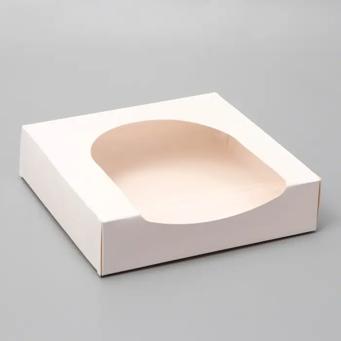 Коробка самосборная, 20×20×5 см, белая Коробка самосборная, 20×20×5 см, белая