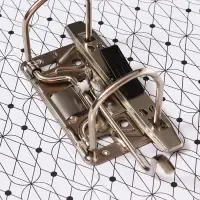 Папка-регистратор А4, 50 мм, ПВХ, тиснение &laquo;лен&raquo;, металлическая окантовка, карман на корешок, собранная, серая