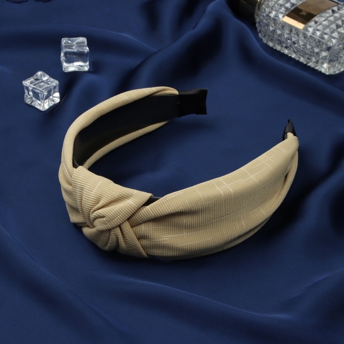 Ободок для волос Ободок для волос "Эдит" 4 см, горчичиный