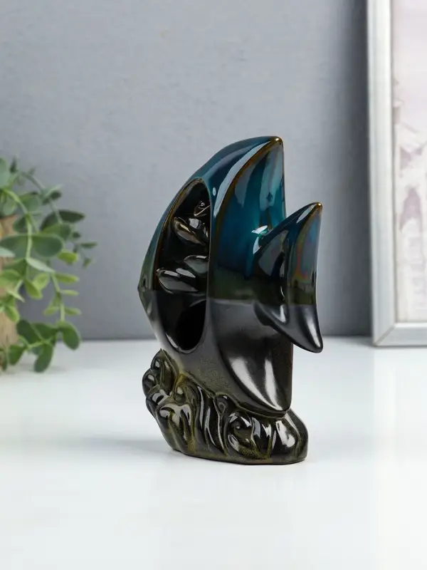 Подставка для благовоний TAKE IT EASY &laquo;Рыбка&raquo;, набор благовоний конусы, стелющийся дым, 6.7&times;5.1&times;4.3 см