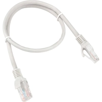 Патч-корд LSZH UTP Cablexpert кат.5e, 0.5м, литой, многожильный (серый)