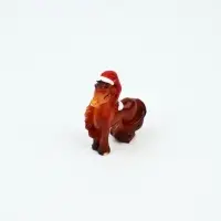 Сувенир новогодний лошадки, микс, 3,5 см