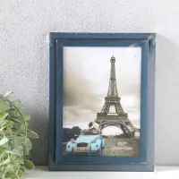 Фоторамка пластик 13х18 см "Остин" иссиня-чёрный 21,5х16,5х1,5 см