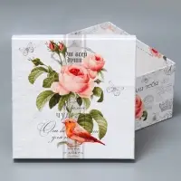 Набор коробок 10 в 1, упаковка подарочная, &laquo;Шебби&raquo;, 10&times;10&times;6‒28&times;28&times;15 см