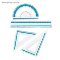 Набор чертежный Calligrata, 9 предметов, в металлическом пенале