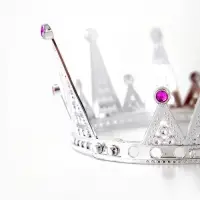 Корона королевы, цвет серебряный Корона королевы, цвет серебряный