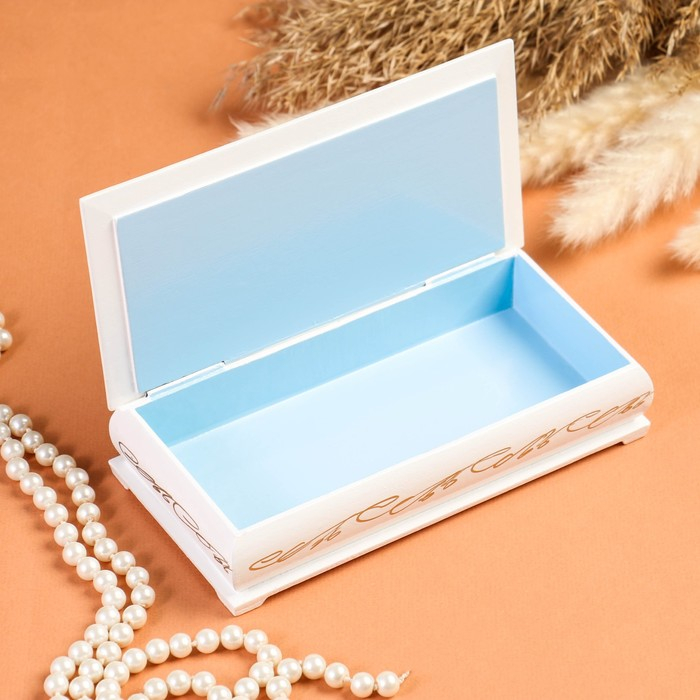 Шкатулка - купюрница «1000 рублей», белая, 8,5×17 см, лаковая миниатюра Шкатулка - купюрница «1000 рублей», белая, 8,5×17 см, лаковая миниатюра