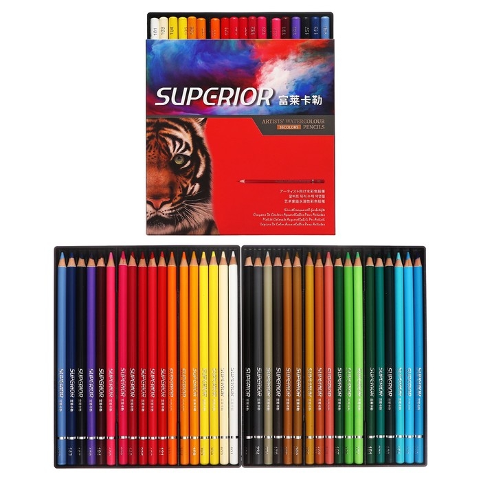 Карандаши акварельные 36 цветов, в картонной коробке WCP-36 Карандаши акварельные 36 цветов, в картонной коробке WCP-36