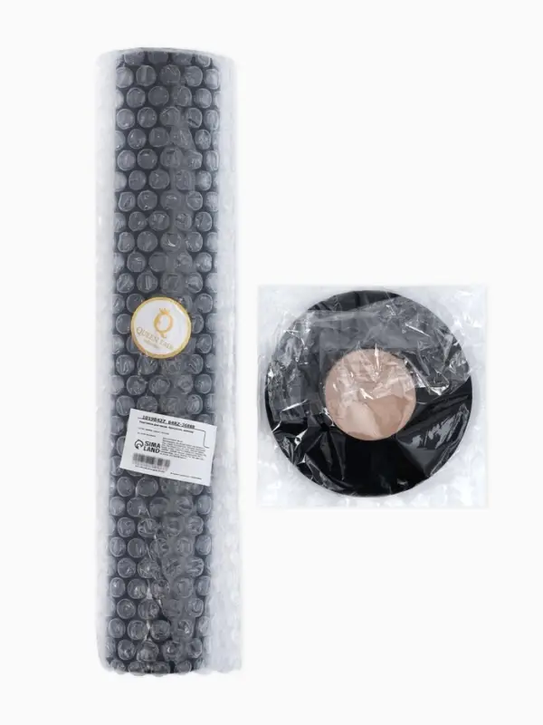 Подставка для часов, браслетов, цепочек &laquo;Тубус&raquo;, флок, 10.5&times;10.5&times;31 см, d=5 см, цвет чёрный