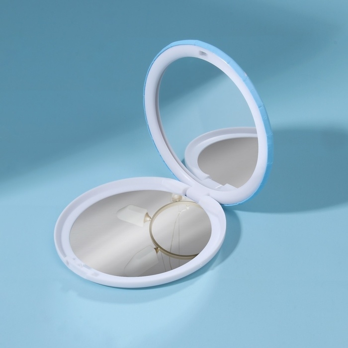 Зеркало складное «Деревья», d = 7,5 см, с увеличением, рисунок МИКС Зеркало складное «Деревья», d = 7,5 см, с увеличением, рисунок МИКС