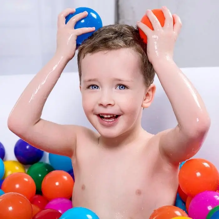 Шарики для сухого бассейна с рисунком, диаметр шара 7.5 см, набор 150 штук, разноцветные