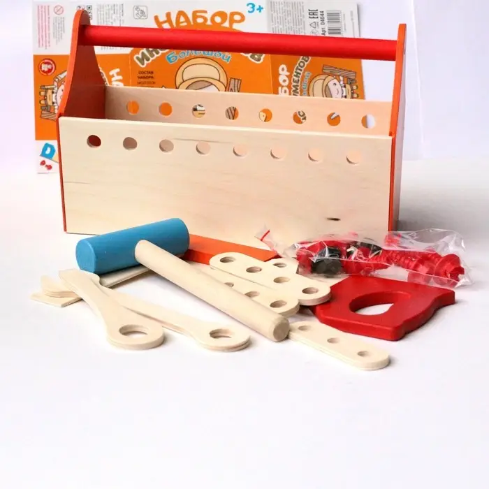 Набор строительных инструментов для детей, большой Набор строительных инструментов для детей, большой