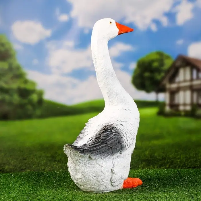 Садовая фигура из полистоуна &laquo;Гусь&raquo;, h=47 см