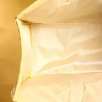 Сумка плетёная на застёжке из пандана, 35×12×40 см, жёлтая