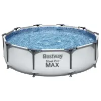 Бассейн каркасный Steel Pro Max, 305&times;76 см, с фильтр-насосом, круглый, 56408 Bestway
