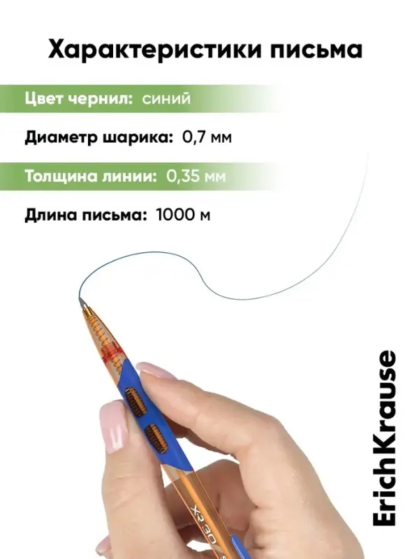 Ручка шариковая автоматическая ErichKrause XR-30 Spring, узел 0.7 мм, чернила синие, МИКС