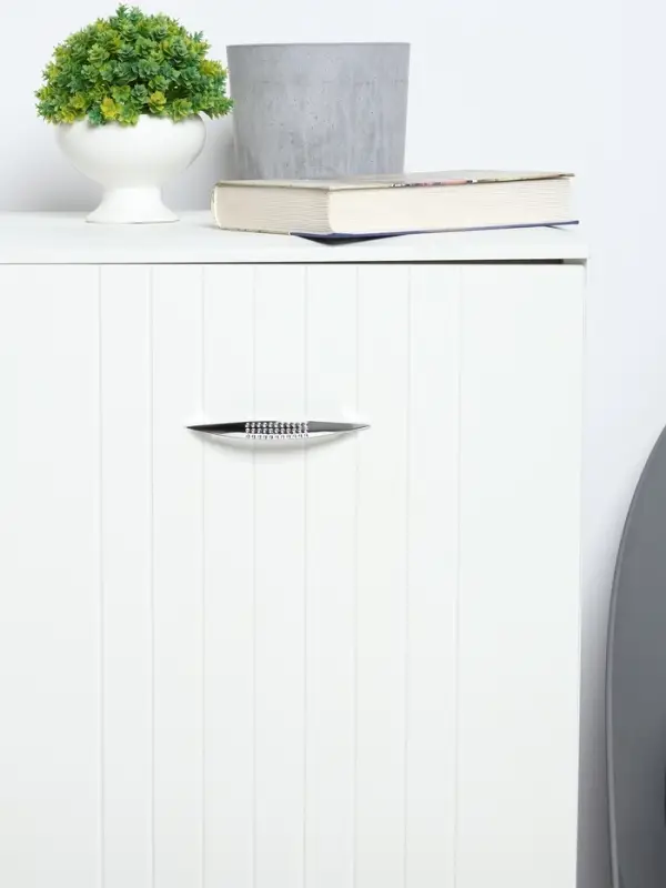 Ручка-скоба мебельная ТУНДРА LIGHT РС003AL, м/о 96 мм, цвет хром