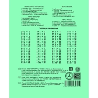 Тетрадь школьная 18л. Зелёная обложка Маяк, офсет, клетка Т5018 Т2 5Г