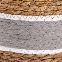 Кашпо плетёное для цветов &laquo;Инга&raquo;, коричнево-серое, набор 3 шт.