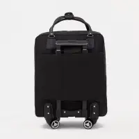 Сумка дорожная 2 в 1 на 4 колёсах 20", отдел на молнии, 4 наружных кармана, чёрная