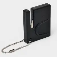 Точилка для керамических ножей Доляна, 1&times;5&times;5 см, чёрная