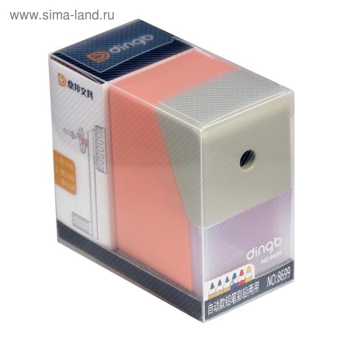 Точилка механическая с контейнером Точилка механическая с контейнером "Классика", МИКС