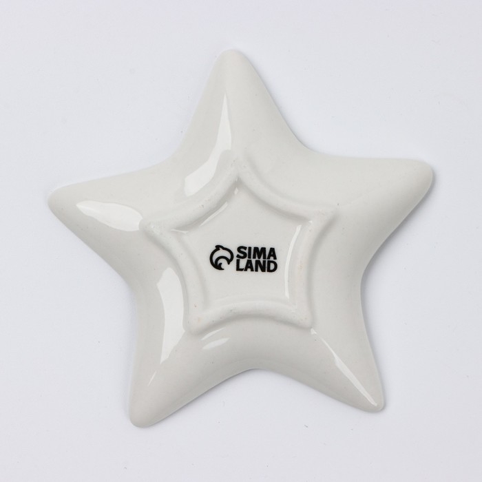 Новый год. Подставка под чайный пакетик  Новый год. Подставка под чайный пакетик "Ёжик", 8,7 х 8,7 см