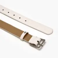 Ремень жен 05-01-02-01, Июнь2508, 3*0,3*110 см, без винта, пряж мат металл, 1 прокол, белый 109031 Ремень жен 05-01-02-01, Июнь2508, 3*0,3*110 см, без винта, пряж мат металл, 1 прокол, белый 109031