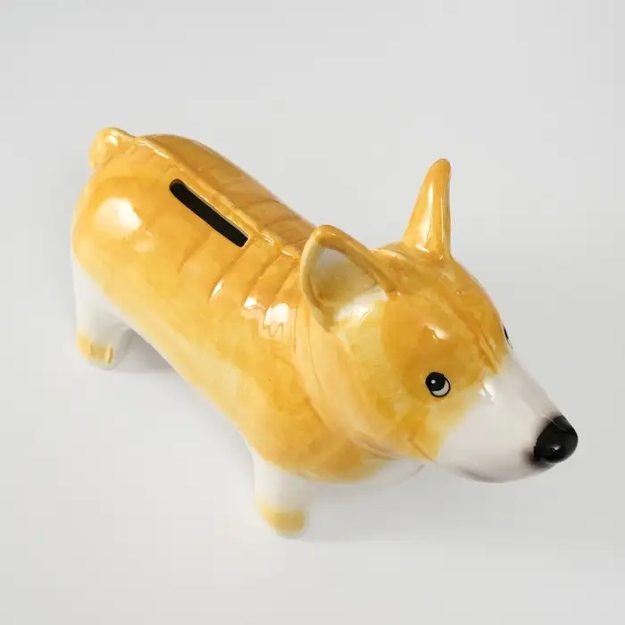 Копилка для денег &laquo;Корги-шарик&raquo;, керамика, 8.2&times;23.4&times;15.7 см