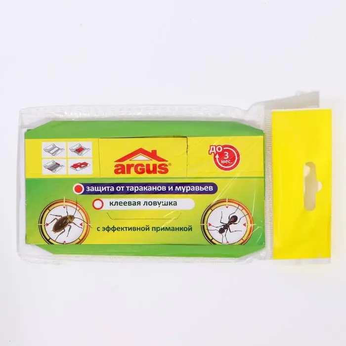 Клеевая ловушка от тараканов ARGUS домик с приманкой, мини, 1 шт Клеевая ловушка от тараканов ARGUS домик с приманкой, мини, 1 шт