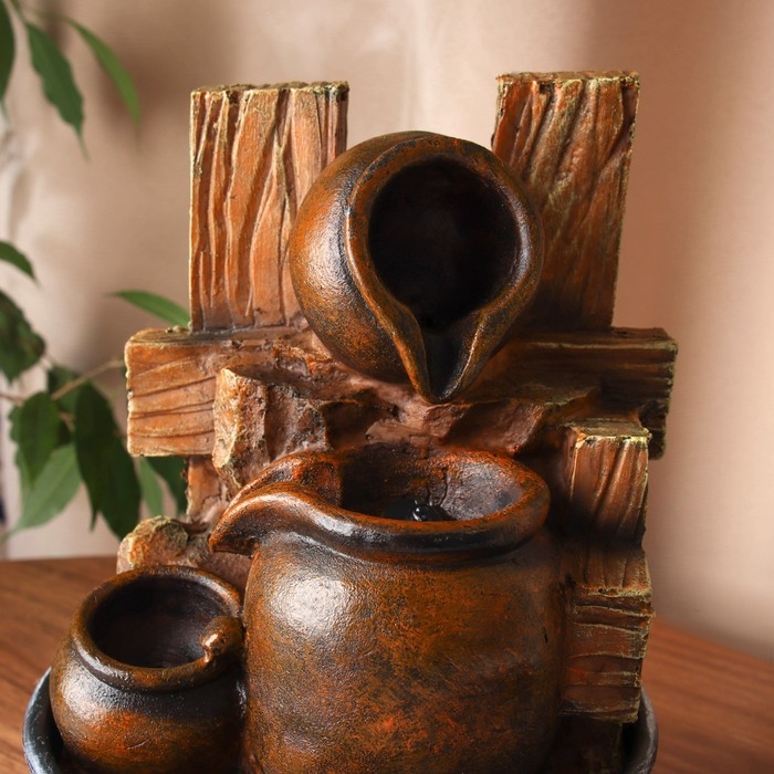 Фонтан Фонтан "Алойз" бочки, 28х16 см (с подсветкой, без шарика)