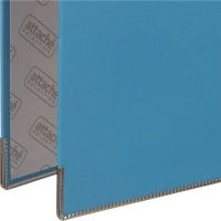 Папка-регистратор ECONOMY PLUS 80мм, голубой, ПБП1,карм.кор.,мет.уг