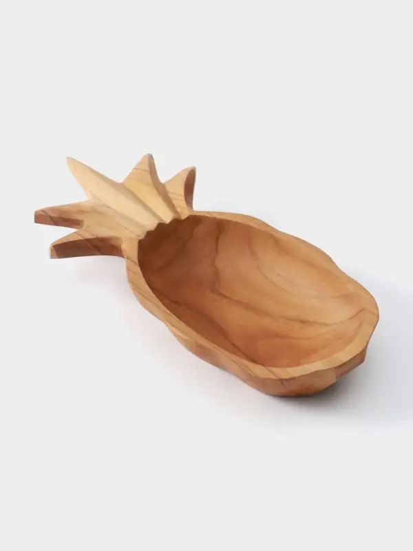 Блюдо &laquo;Ананас&raquo;, 26&times;14&times;4.5 см, тиковое дерево