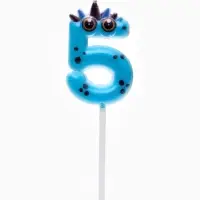 Свеча для торта цифра 5 «Зверюшка», 5 см Свеча для торта цифра 5 «Зверюшка», 5 см