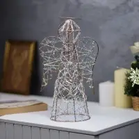 Светодиодная фигура &laquo;Ангел&raquo; 29&times;17&times;16 см, 20 LED, от батареек ААx2, свечение тёплое белое